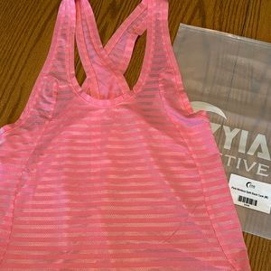 Zyia Pink Nimbus Tie Back Tank